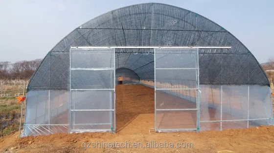 Покрытие пленки 50x8м Одноразовый сельскохозяйственный тоннельный теплица высотой 3,5-5м